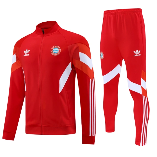 Bayern Munich Training Kit (jacket+Pants) Red 2025-26