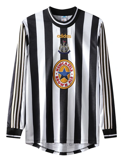 Newcastle United Retro Home Long Sleeve Football Jersey 97-99