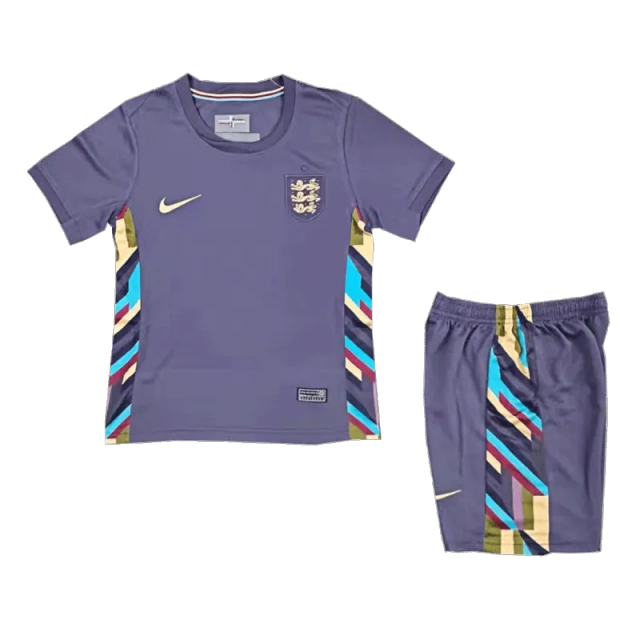 Kids England Away Soccer Socks 2024 Children Apparel