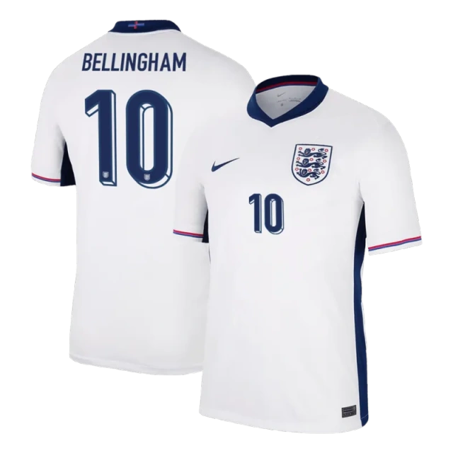England Home Jersey EURO 2024 RICE #4 KANE #9 BELLINGHAM #10 FODEN #11