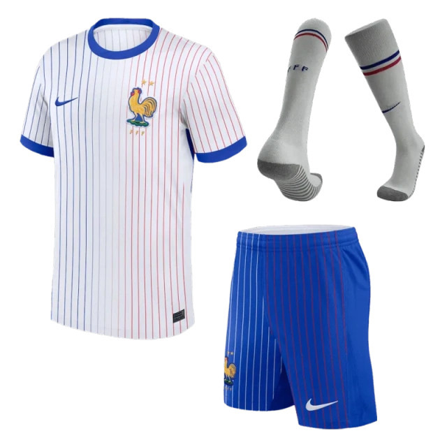 2024 France Away Whole Kit(Jersey+Shorts+Socks) Euro