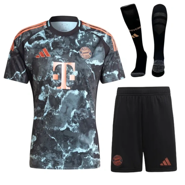 Bayern Munich 2024/25 Away Whole Kit(Jersey+Shorts+Socks)