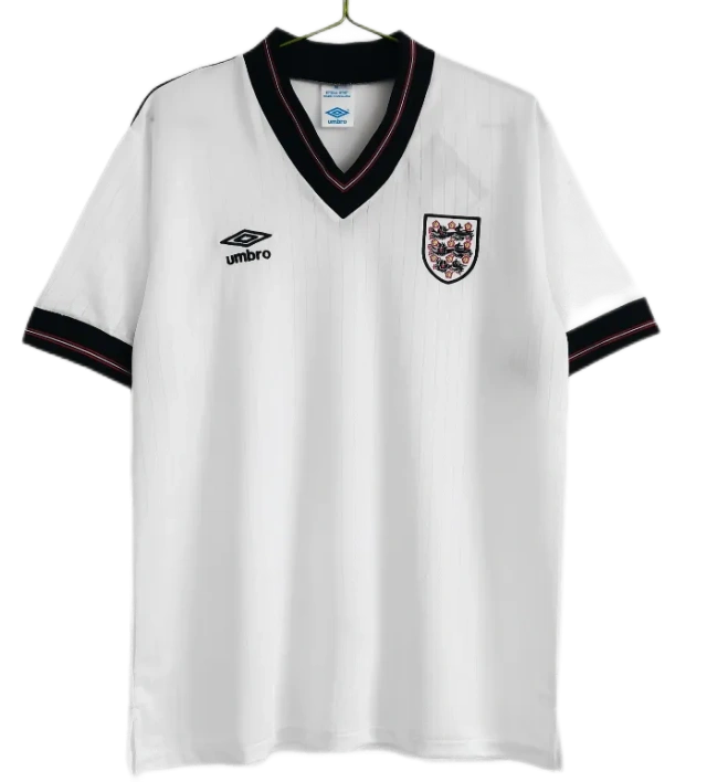 1984/87 England Retro Soccer Jersey Home Replica