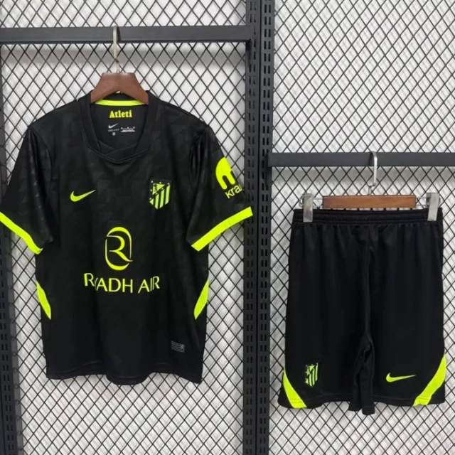 Atleticomadridfootballjerseyawaykidskitjerseyshorts2026 27
