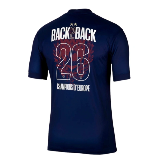 PSG 2025/26 Home Kit & Jersey – Champions of Europe 2026 Fan Version