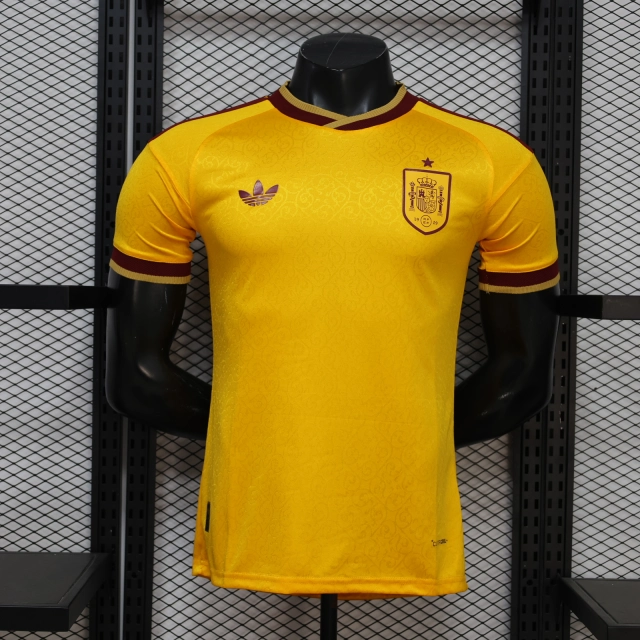 26-27 Spain Special Edition Yellow Football Jersey Player Version