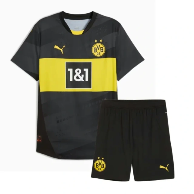 2024-25 Kids Borussia Dortmund Away Kits Soccer Jersey