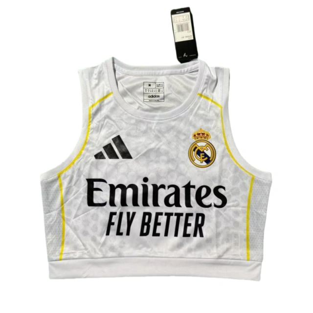 Real Madrid 2025-26 women's trendy football vest(Multiple styles)-Non customized