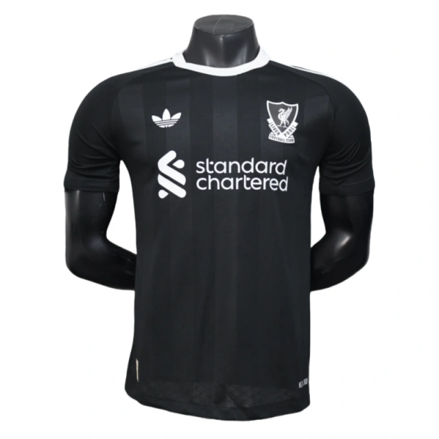 Liverpool Black Goalkeeper Football Shirt 2025-26 Player Edition
