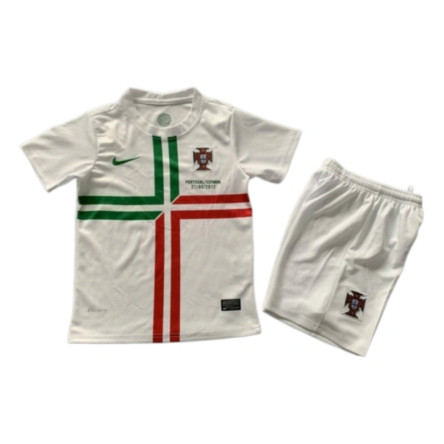 2012 Portugal Away Retro Kids Football jersey Kit Fan Version