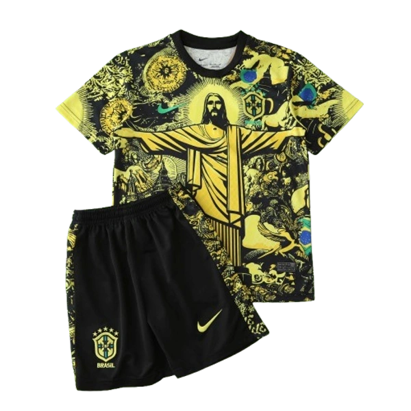 2024 Brazil Christ the Redeemer Special Kids Kit Shirt Football