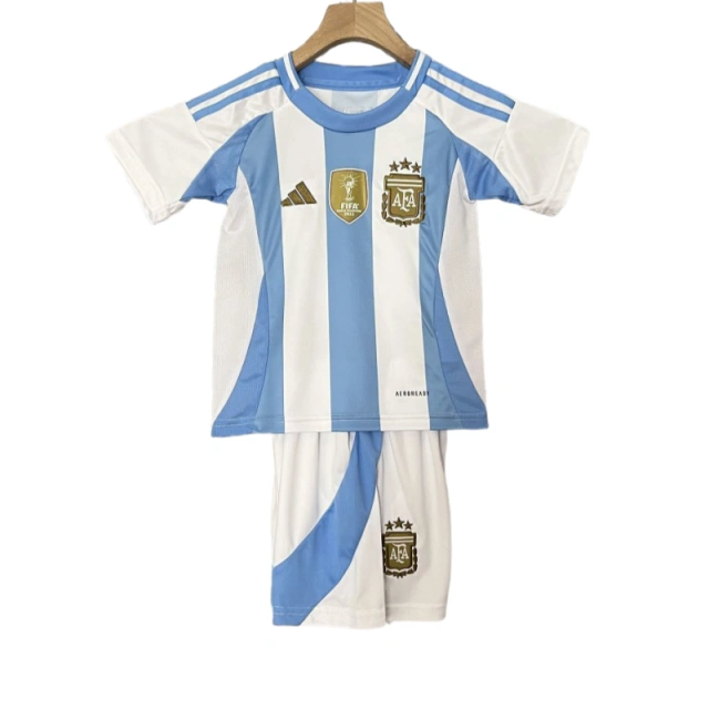 2024 Argentina Home Kid Kits Football Jersey