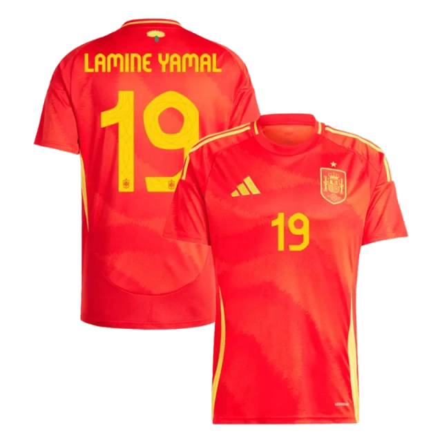 Spain Home Jersey LAMINE YAMAL #19 RODRIGO #16 MORATA #7 Euro 2024