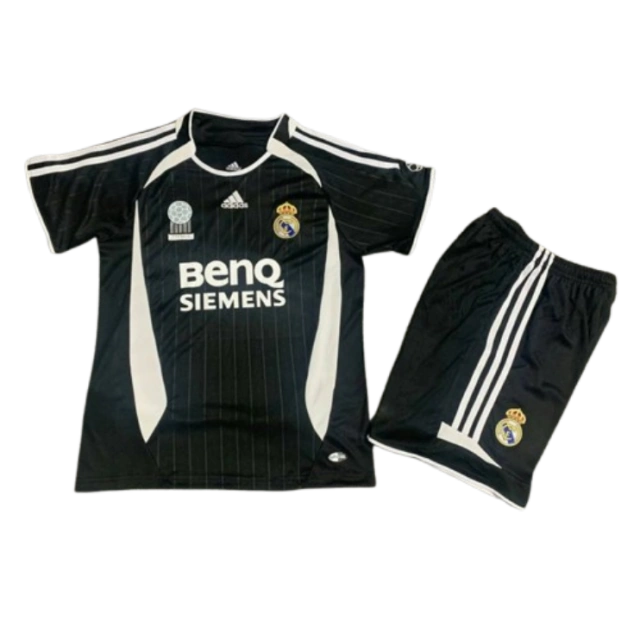 Real Madrid 06-07 Away Retro Kid Kits Vintage Youth Apparels Jersey