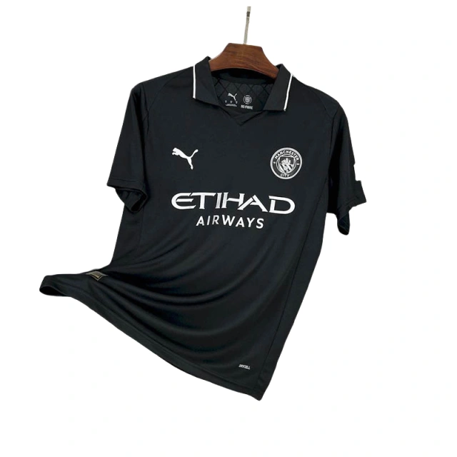 Manchester City Black Away Football Shirt 2025/2026  Fan  Version