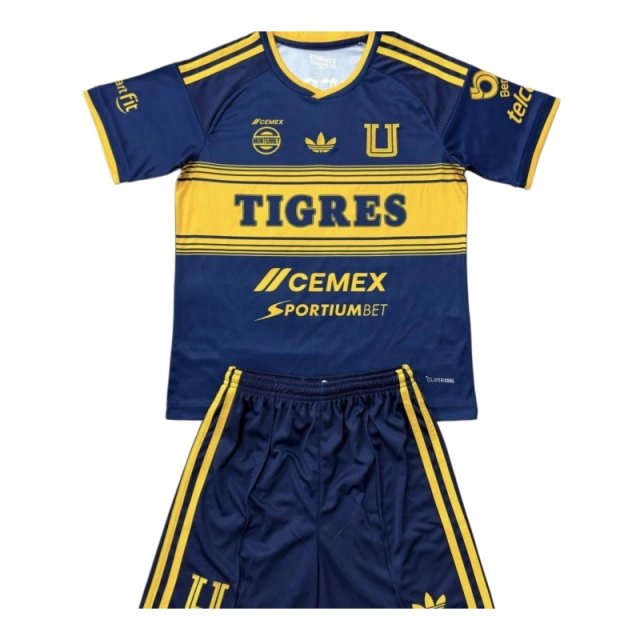 Tigres UANL 2026-27 Away Kids Soccer Jersey Kit Fan version
