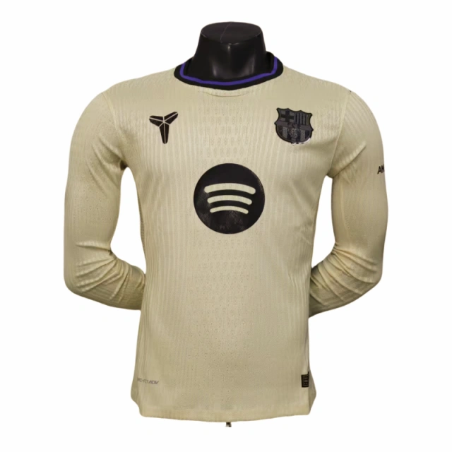 Barcelona Away Long sleeves football Jersey 2025-26 player version