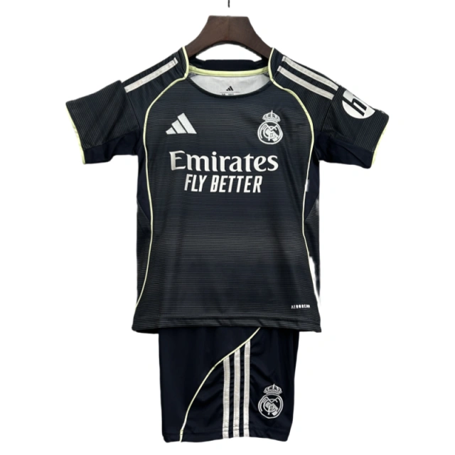 Kids Real Madrid Away Kits Soccer Jersey 25-26