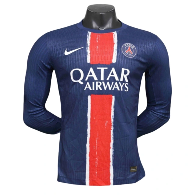 24-25 PSG Home Long Sleeve Kit Player Version Shirt Soccer Jersey