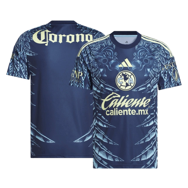Club America Away Soccer Jersey 2025-26 Navy -Fan version