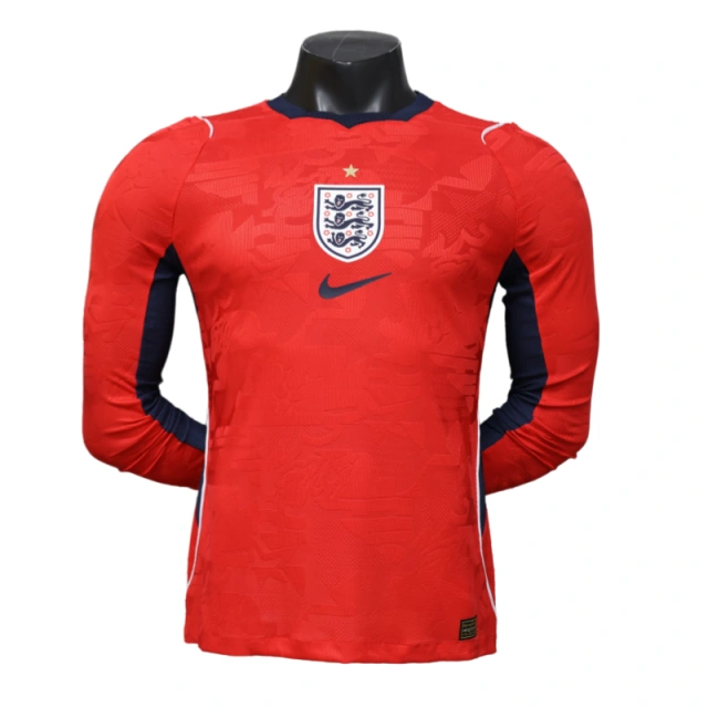 England World Cup 2026 Away Long Sleeve Kit & Jersey Player Version