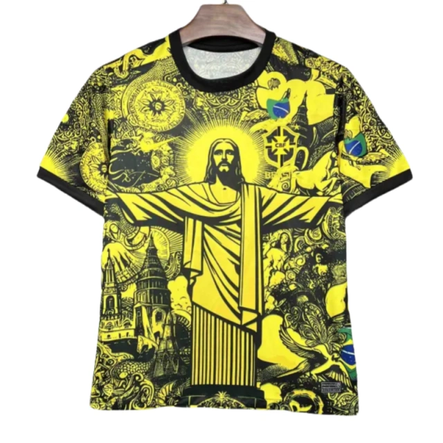 2024 Brazil Christ the Redeemer Special Kit Shirt Football