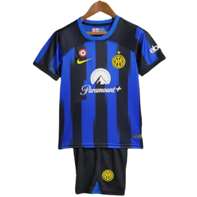 23-24 Inter Milan Home Kids Kit Jersey+Shorts