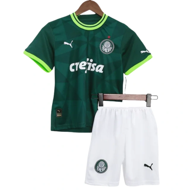 Kids SE Palmeiras 2023/24 Home Jersey Kit Replica