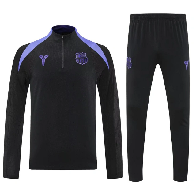 25-26 Barcelona x Kobe Bryant Training Kits Long Football Tracksuits