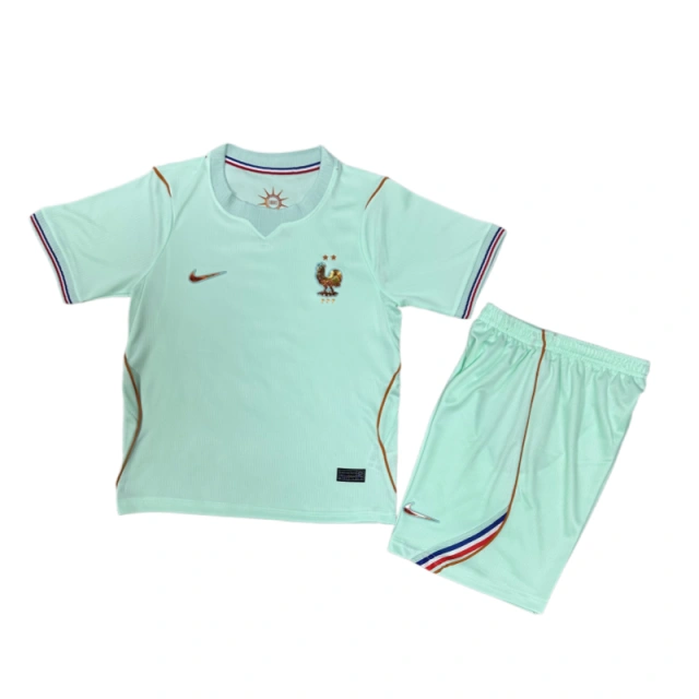 France World Cup 2026 Away Kids Short Sleeve Kit & Jersey + Shorts Fan Version