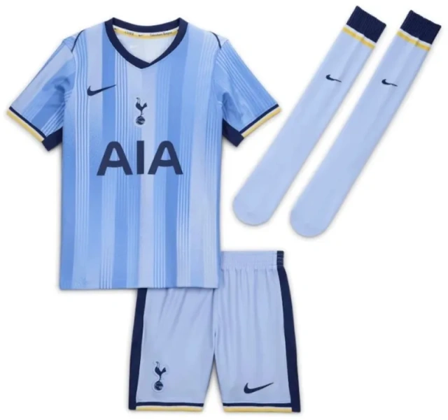 Kids Tottenham Hotspur Away Full Kits(Jersey+Shorts+Socks) 2024/25