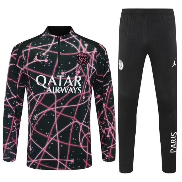 25-26 PSG Pre-Match Training Kits Red Football Track suits