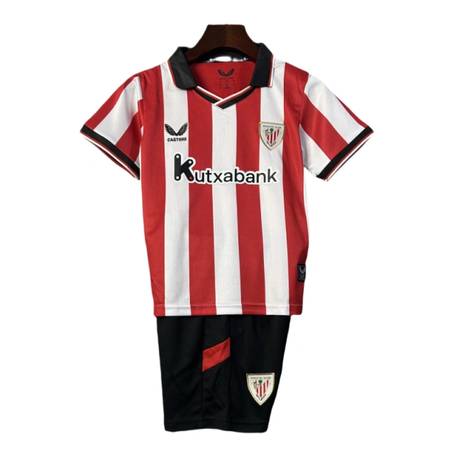 Athletic Bilbao Home Kids Kit Soccer Jersey 2025-26