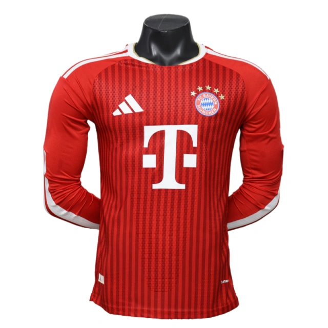 Bayern Munich 2026-27 Home Long Sleeve Football Jersey Player Version
