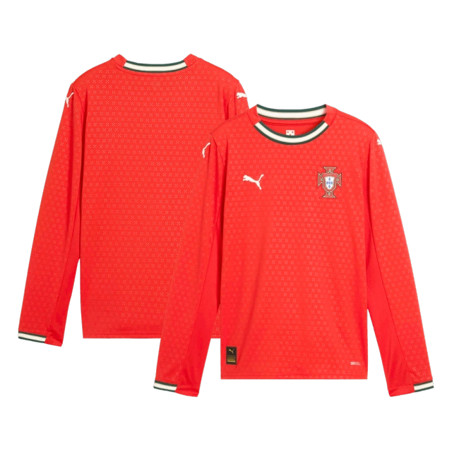 Portugal Long Sleeve Jersey Home Football Shirt 2025