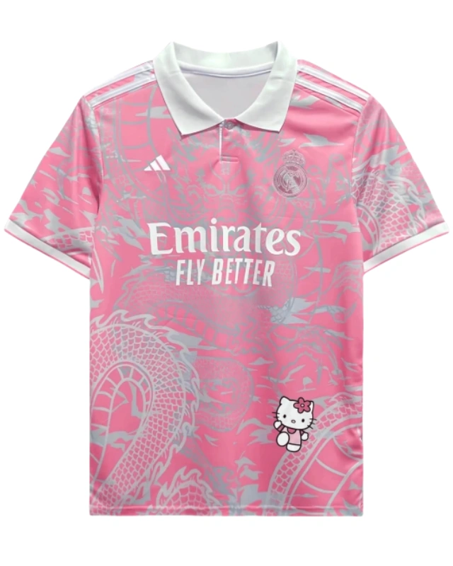 2024/25 Real Madrid player special edition Hello Kitty football jersey
