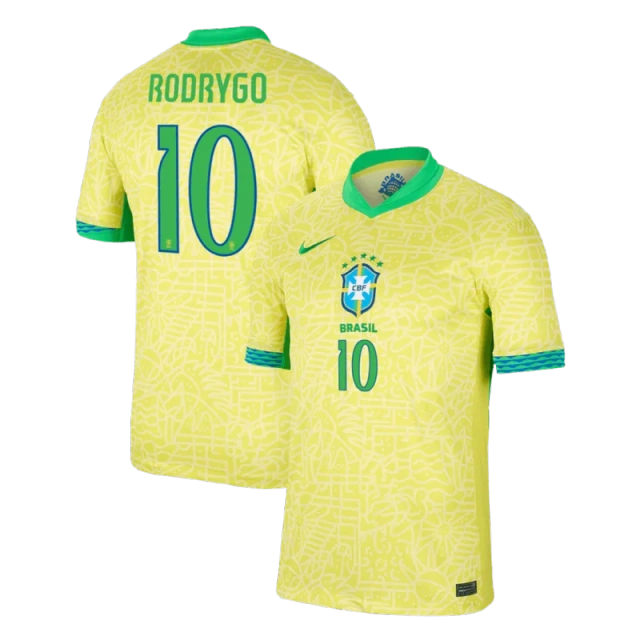 Brazil Home Jersey RODRYGO #10 VINI JR. #7 Copa America 2024