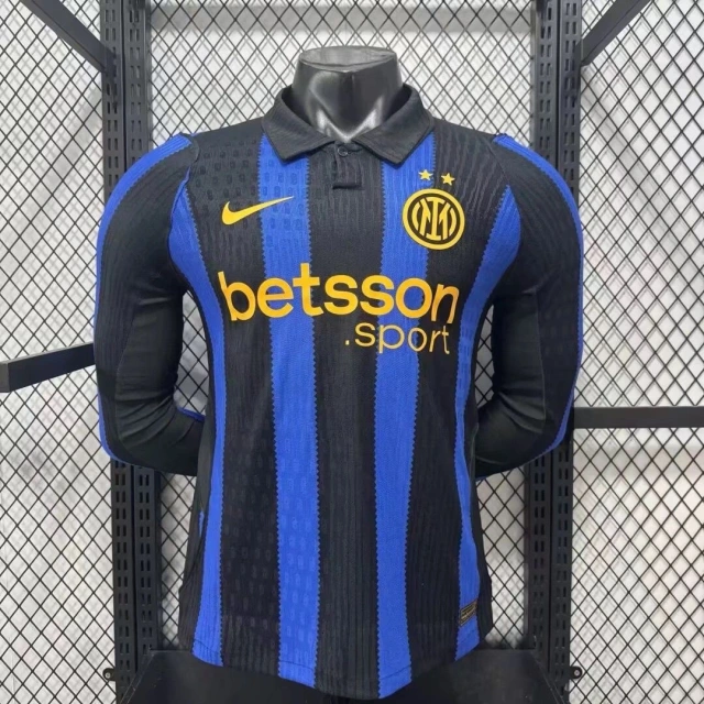 Inter Milan Authentic Football Jersey Home Long Sleeve Shirt 2026/27