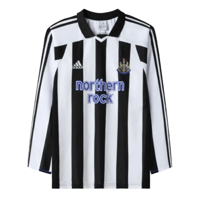 Newcastle United Retro Long Sleeve Jersey Home 2003-04