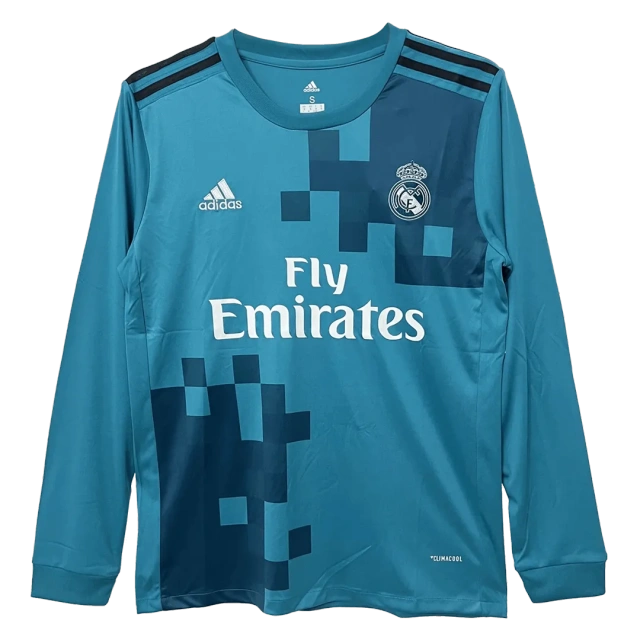 2017/18 Real Madrid Retro Long Sleeve Jersey Third Away