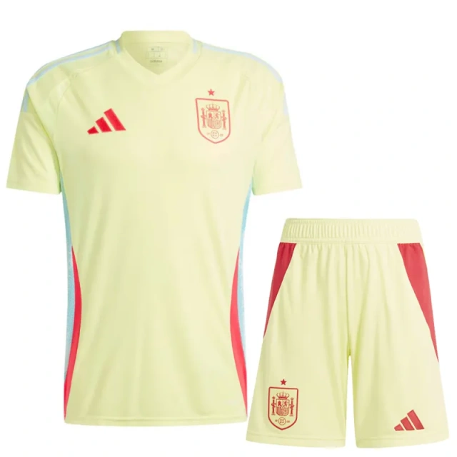 Spain Away Kit(Jersey+Shorts) Soccer Uniform Euro 2024