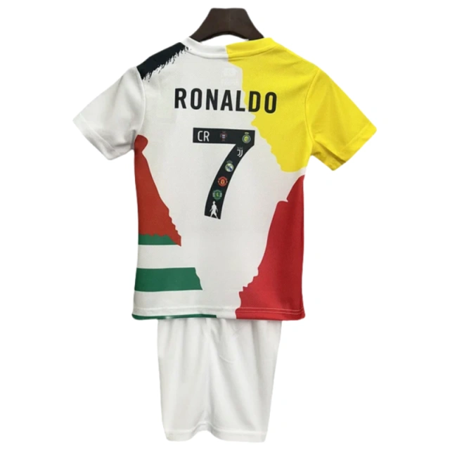 Cristiano Ronaldo Commemorative Edition Kids Kits Jersey+Shorts