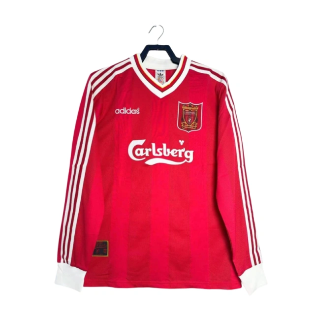 Retro Liverpool Home Football Jersey Long Sleeve 1995/1996