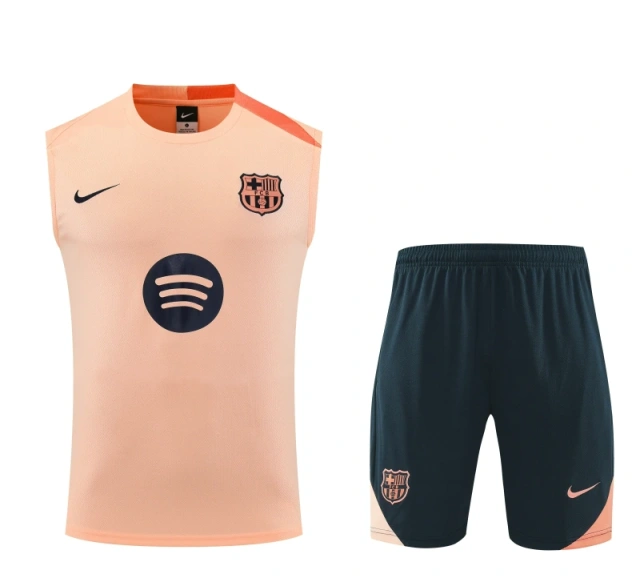 Barcelona Sleeveless Training Kit Pink 2025-26