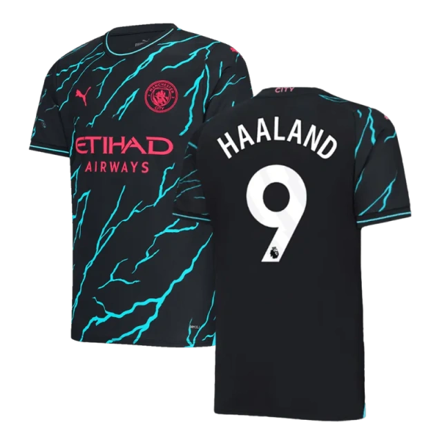 2023/24 HAALAND #9 DE BRUYNE #17 J.ALVAREZ #19 FODEN #47 Manchester City Third Away Jersey