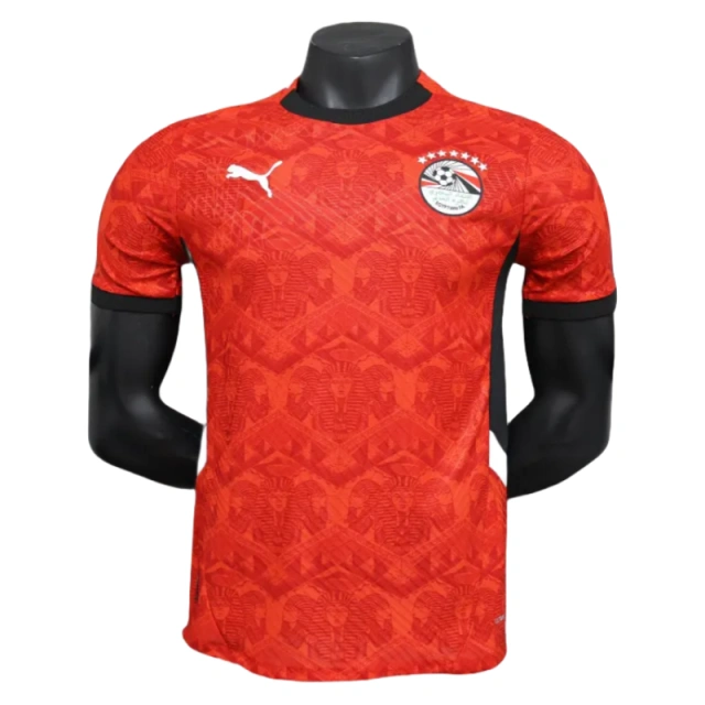 2025-26 Players Edition Egypt Home Red Football Jersey