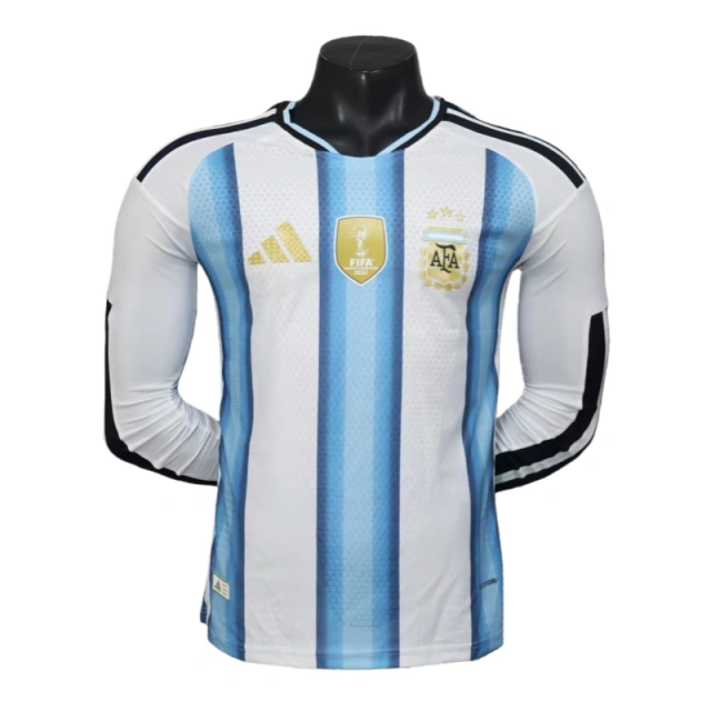 2026 Argentina World Cup Home Long Sleeve Football jersey Player edition