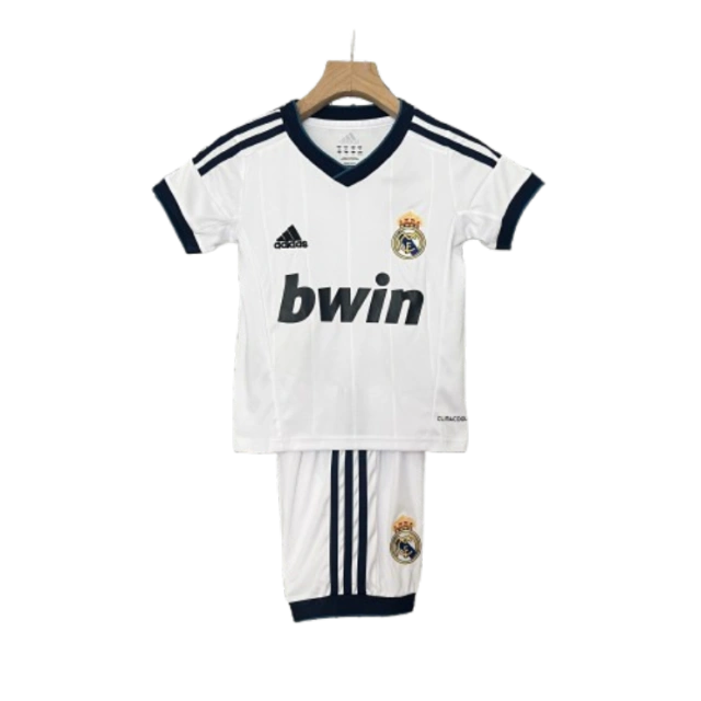 Real Madrid 12-13 Home Retro Kid Kits White Jersey