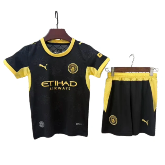 Manchester City away football jersey fan version for 2026-27 season - children's clothing