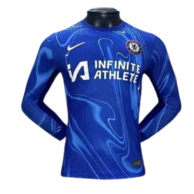 2024-25 Chelsea Club Home Player Version Long Sleeve Football Shirt